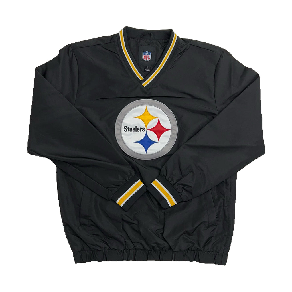 Pittsburgh Steelers Windbreaker with Pocket - Black