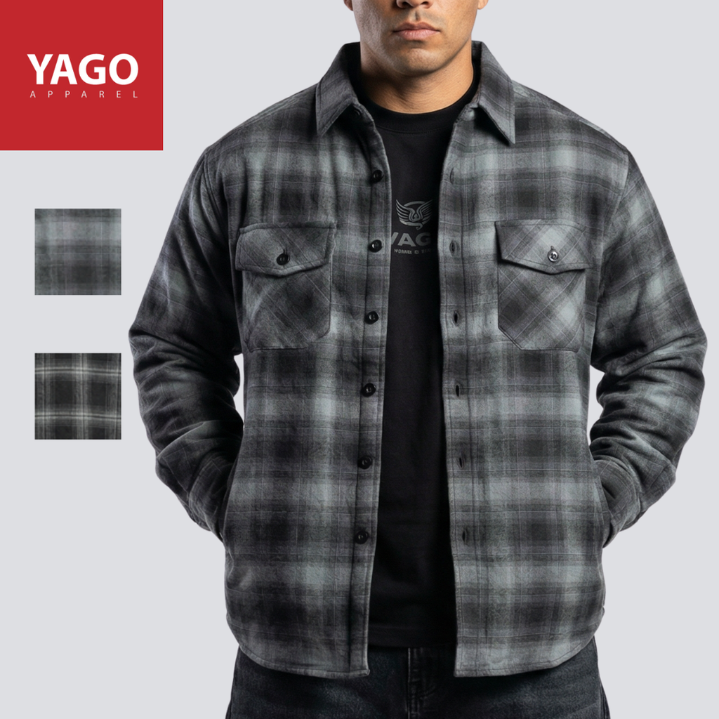 Yago Flannel Jacket with Two Side Pockets