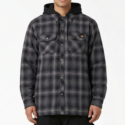 Dickies Water Repellent Flannel Hooded Shirt Jacket