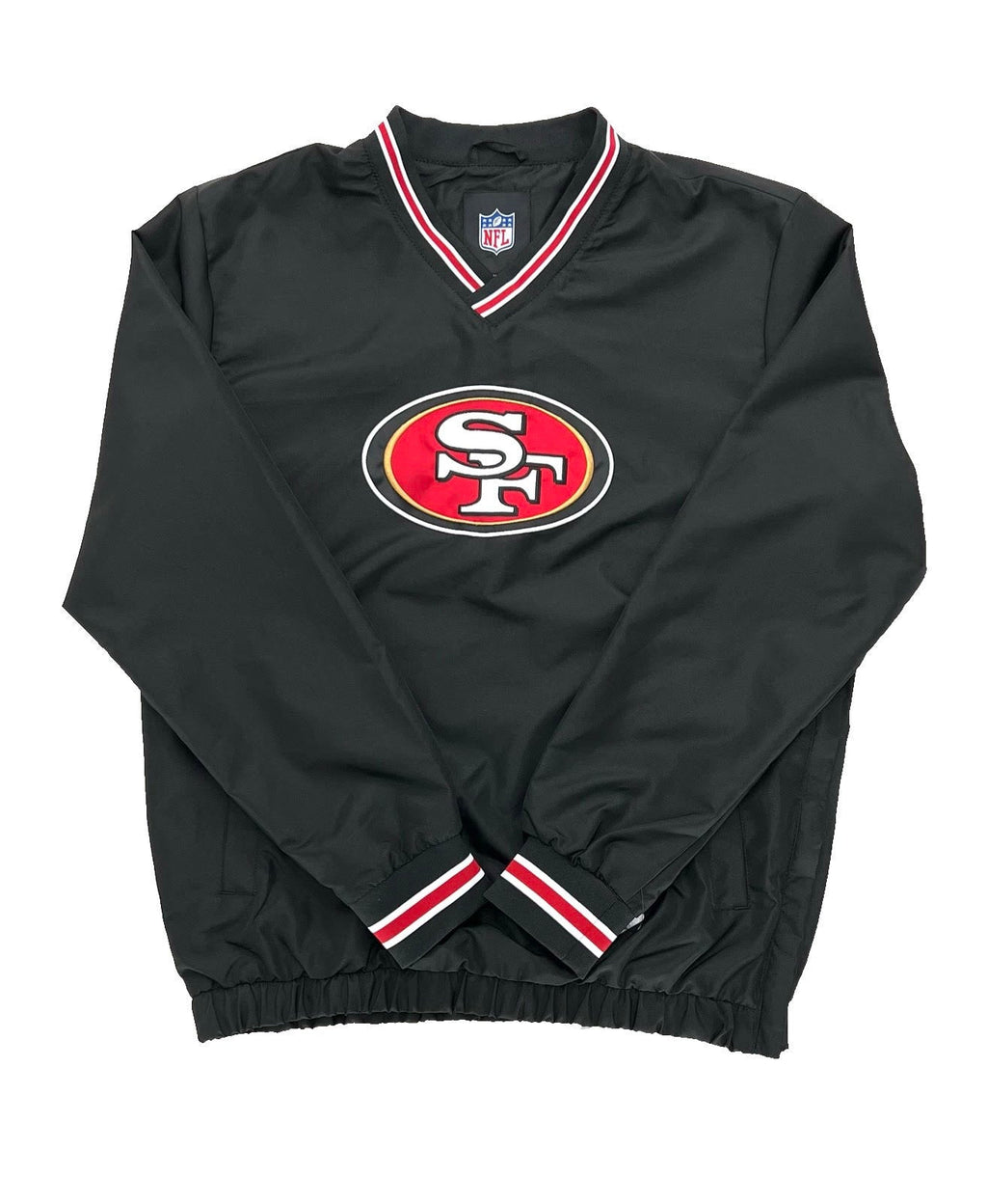San Francisco 49ers Windbreaker with Pocket - Black